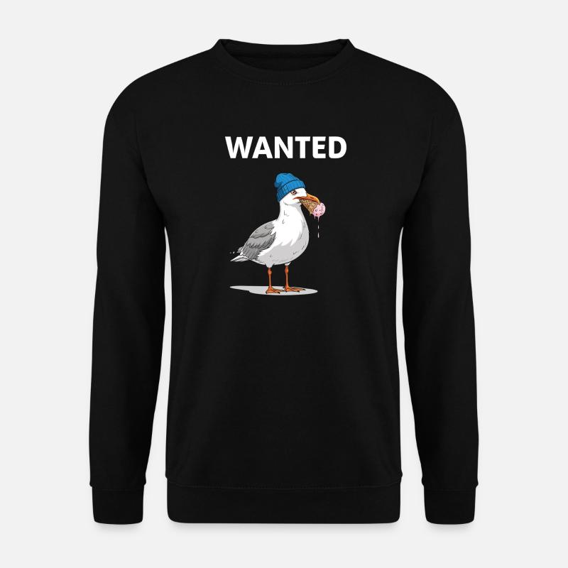 Gesucht Möwe Eiscreme Abenteuer - Sweat-shirt Unisexe - noir