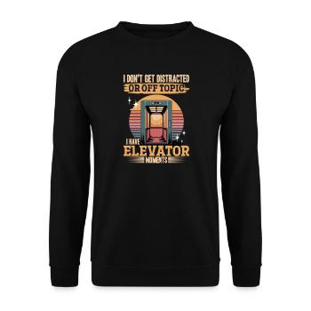 Elevator toddler & kids - Unisex Sweatshirt - black - Front - Alina (178cm) & Michal (187cm)