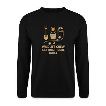 Zookeeper Animal Care Worker Zoo Employee - Unisex Sweatshirt - black - Front - Alina (178cm) & Michal (187cm)