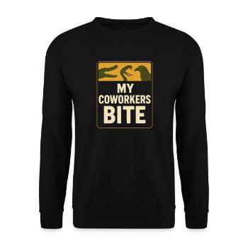 Zookeeper Animal Care Worker Zoo Employee - Unisex Sweatshirt - black - Front - Alina (178cm) & Michal (187cm)