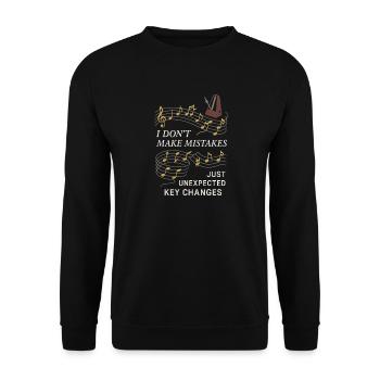 Piano Teacher Music Teacher Funny Teacher - Unisex Sweatshirt - black - Front - Alina (178cm) & Michal (187cm)