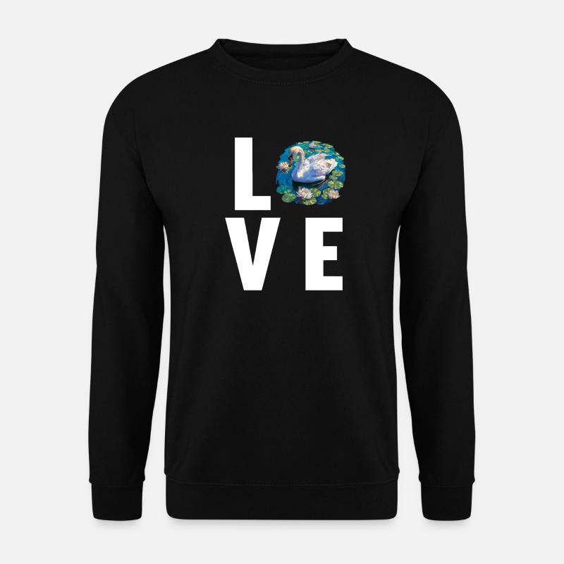 Swans Swan - Unisex Sweatshirt - black