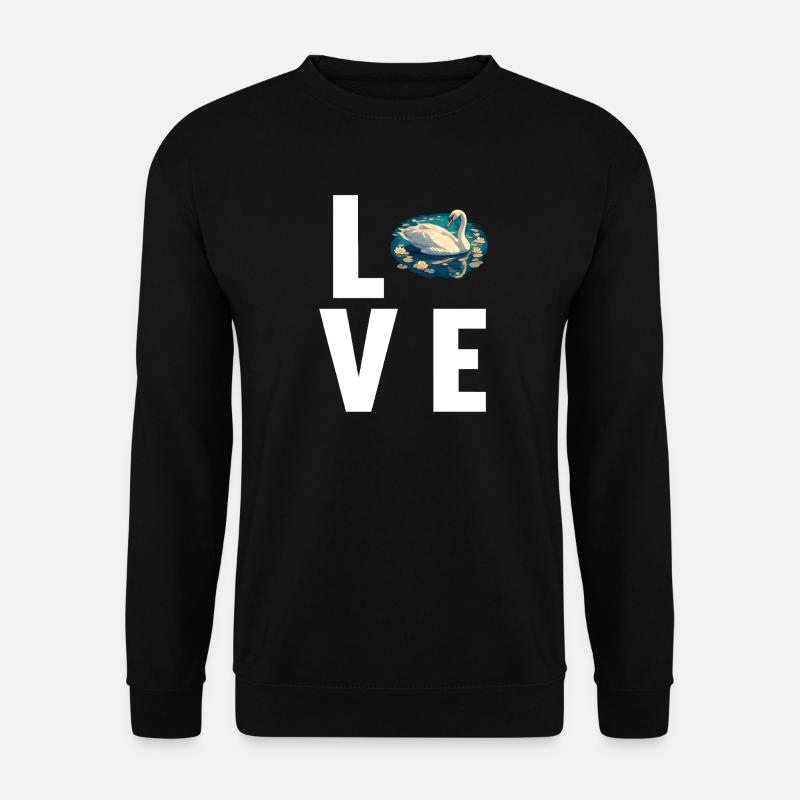 Swans Swan - Unisex Sweatshirt - black
