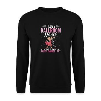 Ballroom Dancer Lovers Dancing Dance School - Unisex Sweatshirt - black - Front - Alina (178cm) & Michal (187cm)
