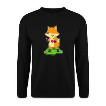 Fox Tennis de table Raquette de tennis de table - Sweat-shirt Unisexe - noir - Devant - Alina (178cm) & Michal (187cm)