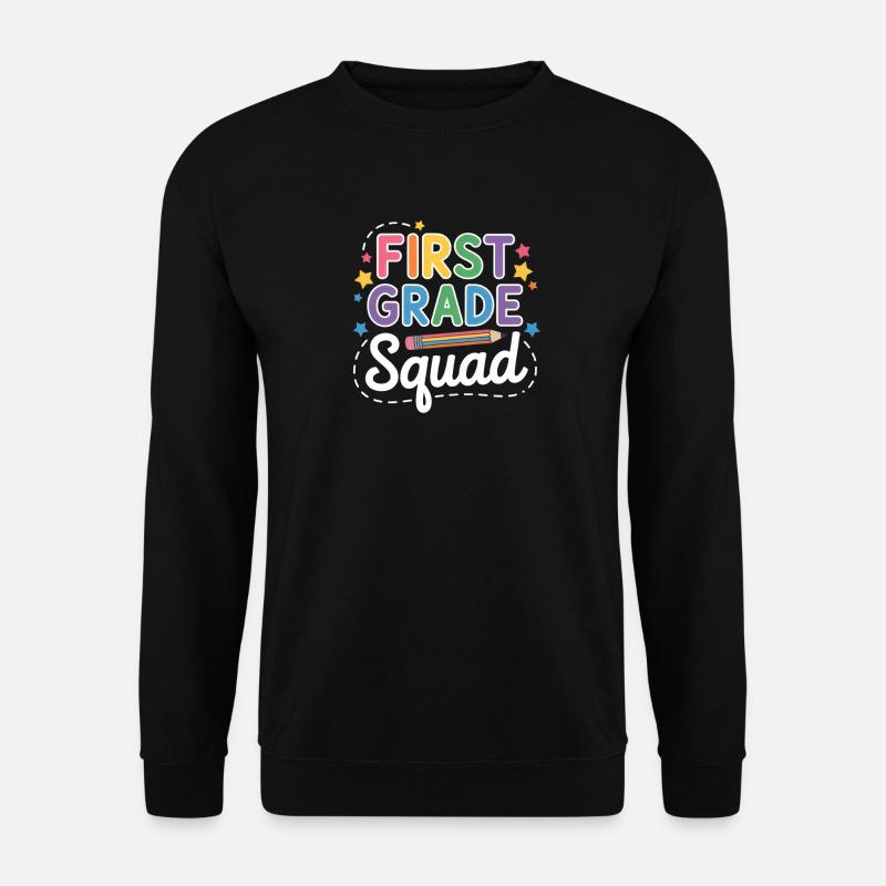 First Grade Squad Back To School - Unisex Pullover - Schwarz