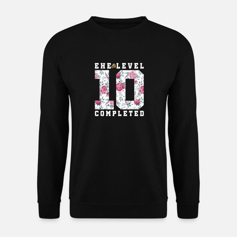 10 års bryllupsdag - Unisex sweater - sort