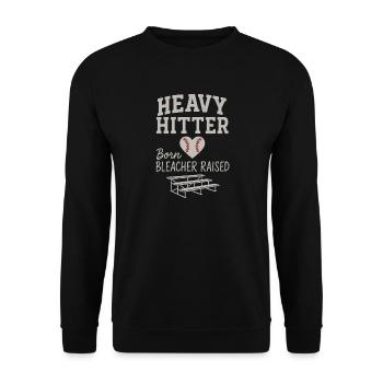 Boy Mom Baseball Proter Sohn Homerun Travel Team - Unisex Pullover - Schwarz - Vorne - Alina (178cm) & Michal (187cm)