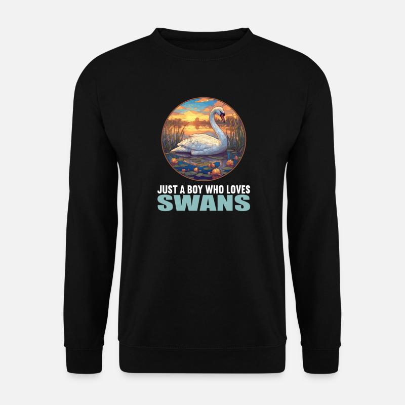 Swans Swan - Unisex Sweatshirt - black