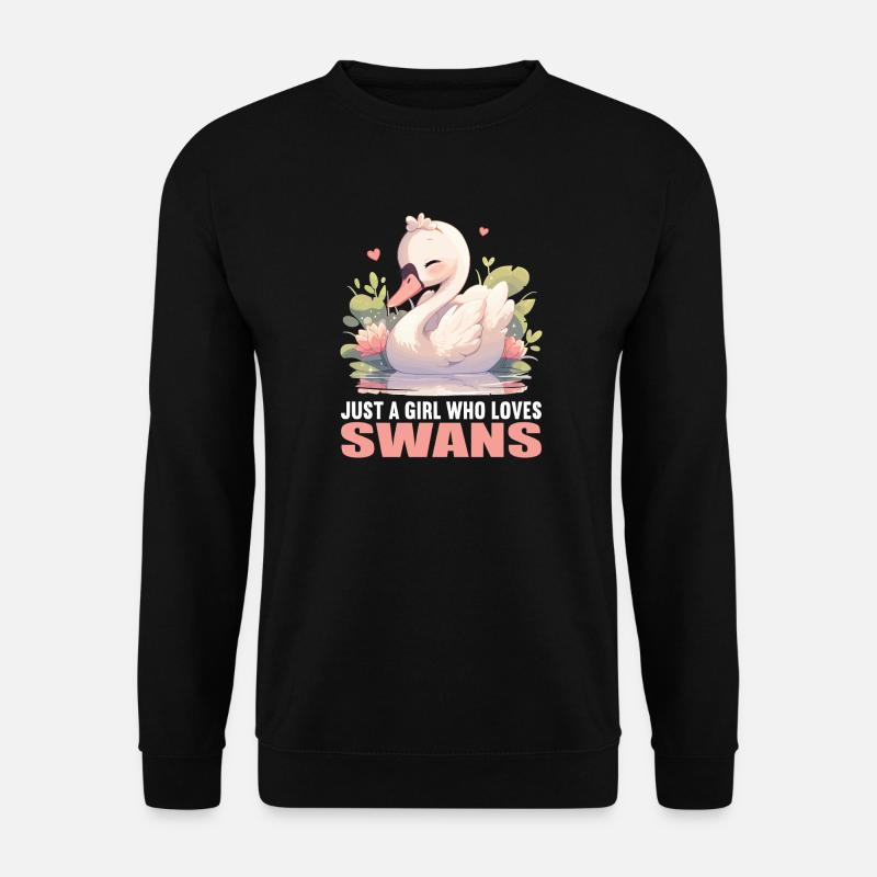 Swans Swan - Unisex Sweatshirt - black