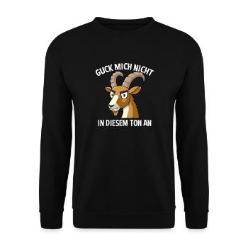 Ne me regarde pas sur ce ton Capricorne - Sweat-shirt Unisexe - noir - Devant - Alina (178cm) & Michal (187cm)
