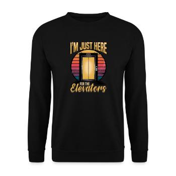 Ascenseur pour tout-petits et enfants - Sweat-shirt Unisexe - noir - Devant - Alina (178cm) & Michal (187cm)