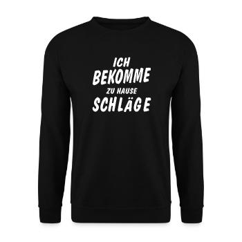RECEVOIR DES COUPS - Sweat-shirt Unisexe - noir - Devant - Alina (178cm) & Michal (187cm)