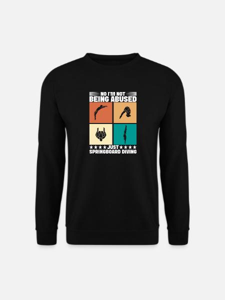 Kunstspringen Turmspringer Sprungbrett - Unisex Pullover - Schwarz