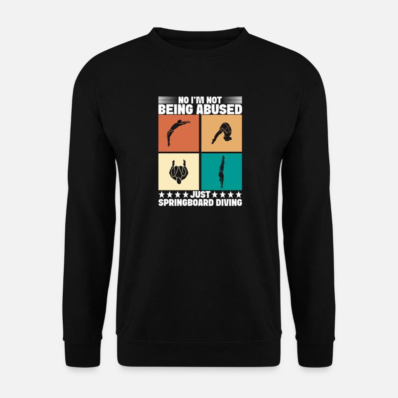 Diving diving board - Unisex Sweatshirt - black