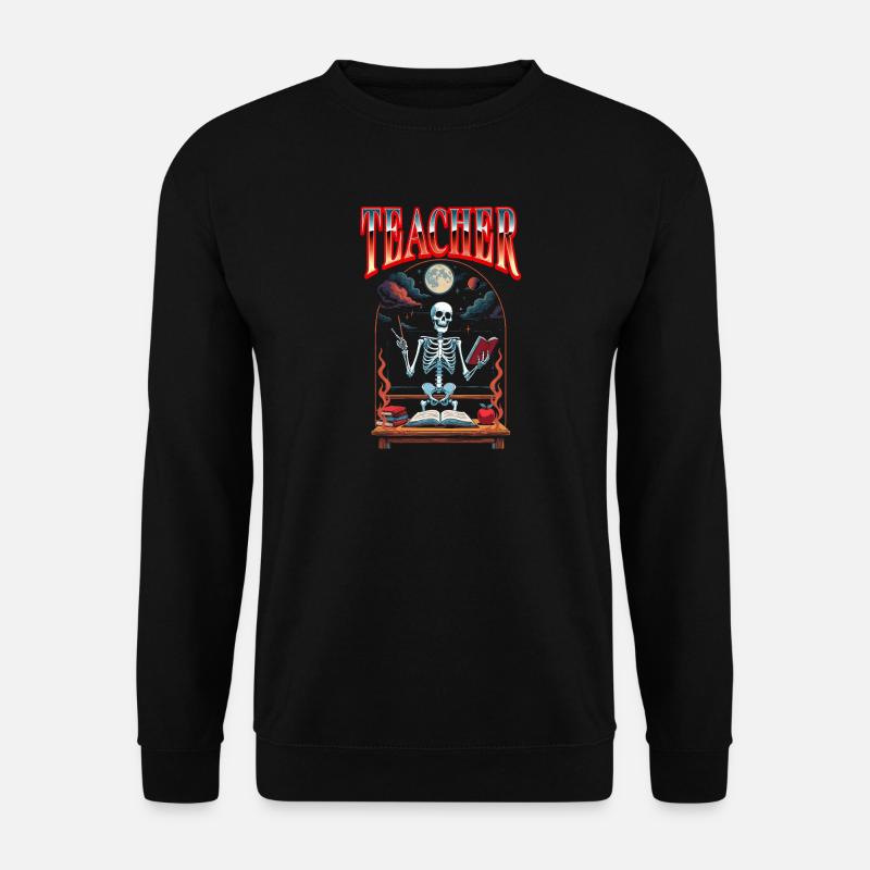 Lehrer Halloween Lehrerin Pädagoge Pädagogin - Unisex Pullover - Schwarz