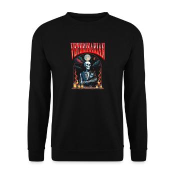 Vétérinaire vétérinaire Vet Halloween - Sweat-shirt Unisexe - noir - Devant - Alina (178cm) & Michal (187cm)