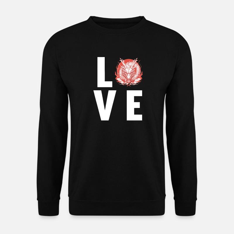 Drachen Drache - Unisex Pullover - Schwarz