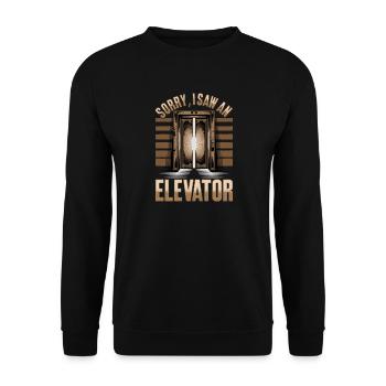 Elevator toddler & kids - Unisex Sweatshirt - black - Front - Alina (178cm) & Michal (187cm)