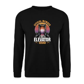 Ascenseur pour tout-petits et enfants - Sweat-shirt Unisexe - noir - Devant - Alina (178cm) & Michal (187cm)
