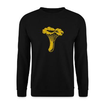 Cueilleur de chanterelles - Champignons - Dicton - Sweat-shirt Unisexe - noir - Devant - Alina (178cm) & Michal (187cm)