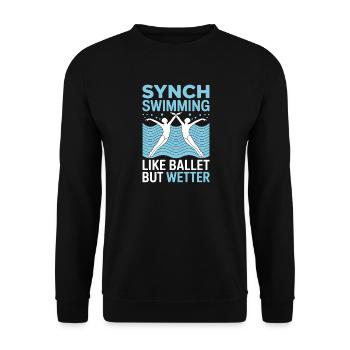 Natation synchronisée Natation artistique Sports nautiques - Sweat-shirt Unisexe - noir - Devant - Alina (178cm) & Michal (187cm)