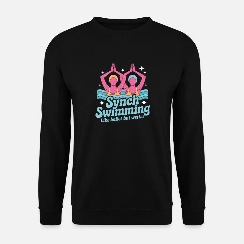 Synchronschwimmen Kunstschwimmen Wassersport - Unisex Pullover - Schwarz