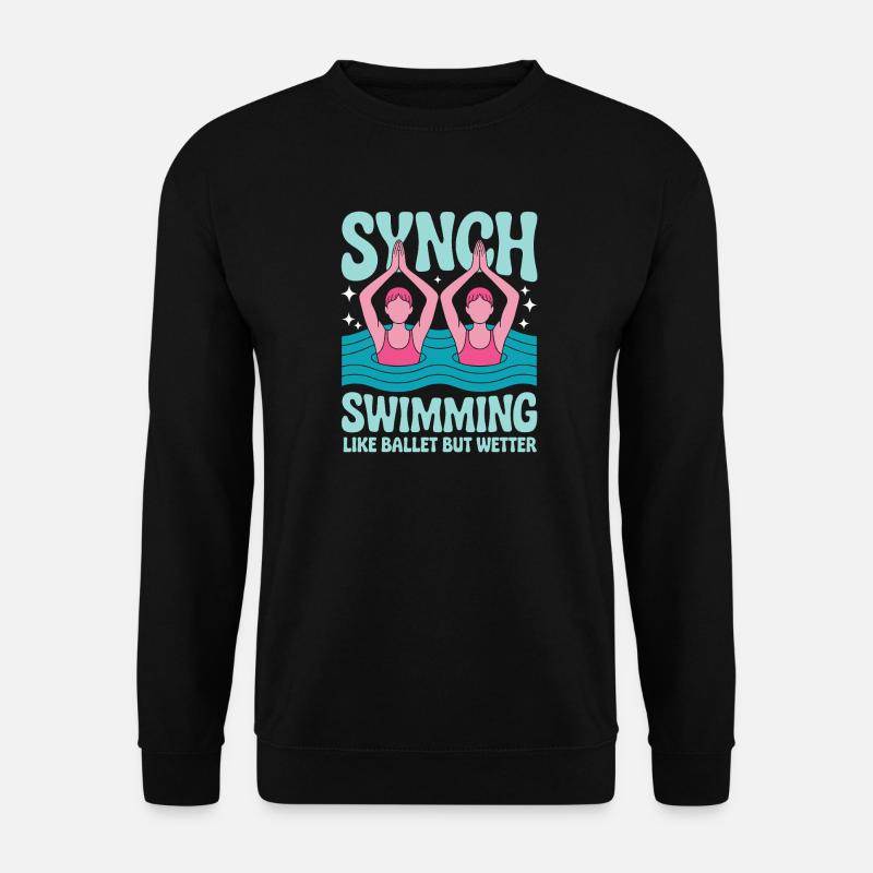Synchronschwimmen Kunstschwimmen Wassersport - Unisex Pullover - Schwarz