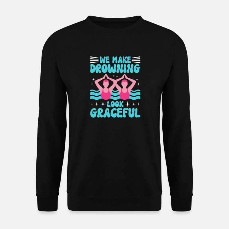 Synchronschwimmen Kunstschwimmen Wassersport - Unisex Pullover - Schwarz