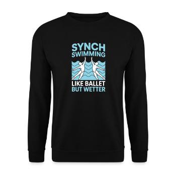 Natation synchronisée Natation artistique Sports nautiques - Sweat-shirt Unisexe - noir - Devant - Alina (178cm) & Michal (187cm)