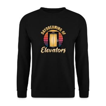 Ascenseur pour tout-petits et enfants - Sweat-shirt Unisexe - noir - Devant - Alina (178cm) & Michal (187cm)