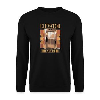 Ascenseur pour tout-petits et enfants - Sweat-shirt Unisexe - noir - Devant - Alina (178cm) & Michal (187cm)