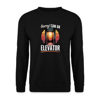 Elevator toddler & kids - Unisex Sweatshirt - black - Front - Alina (178cm) & Michal (187cm)