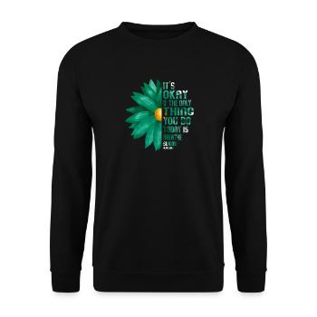 Ce n’est pas grave si la seule chose est l’haleine - Sweat-shirt Unisexe - noir - Devant - Alina (178cm) & Michal (187cm)