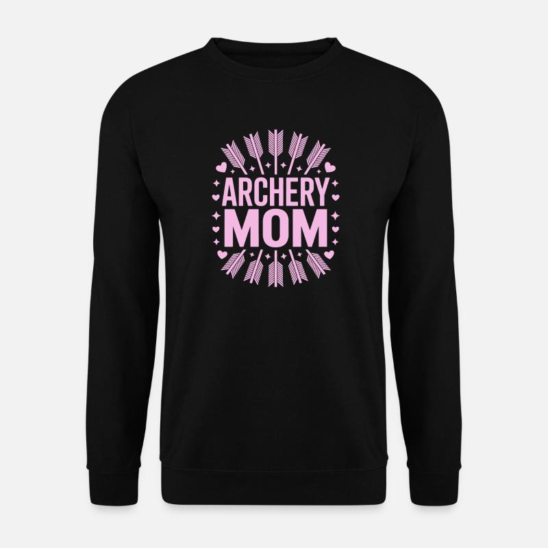 Bogenschießen Spruch Mutter Bogenschießen Geschenk - Unisex Pullover - Schwarz