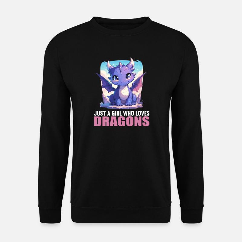 Drachen Drache - Unisex Pullover - Schwarz