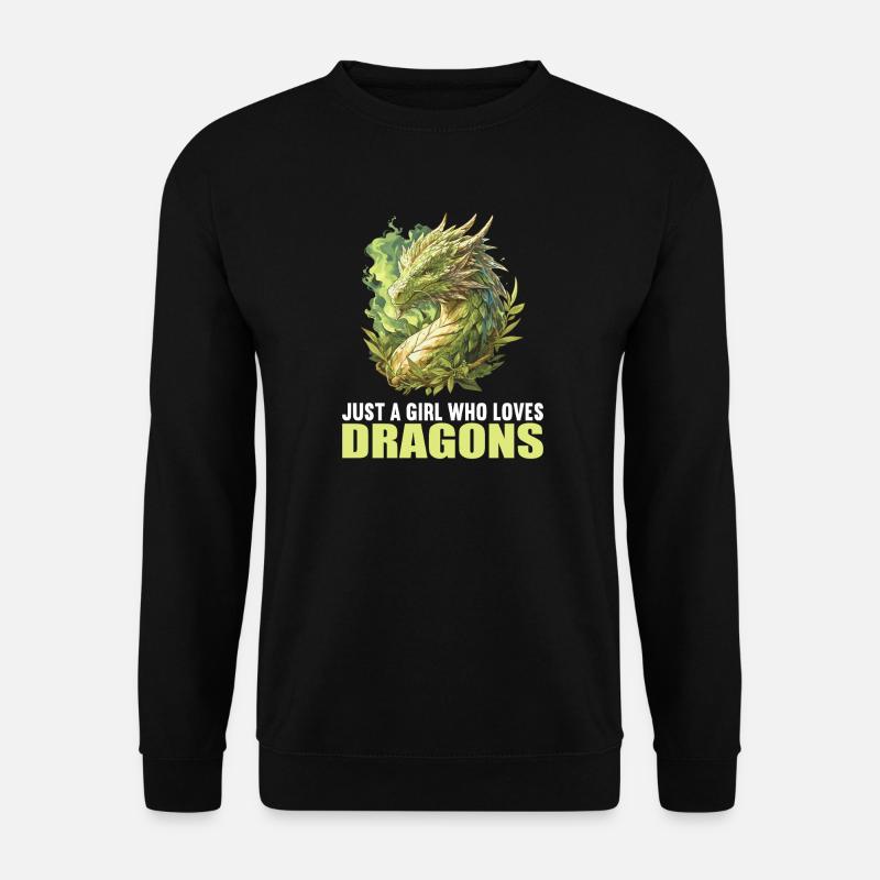 Drachen Drache - Unisex Pullover - Schwarz