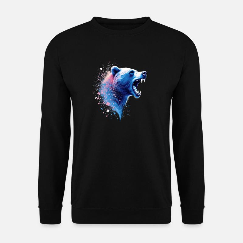 Roaring Bear Head Wilderness Energy - Unisex Sweatshirt - black