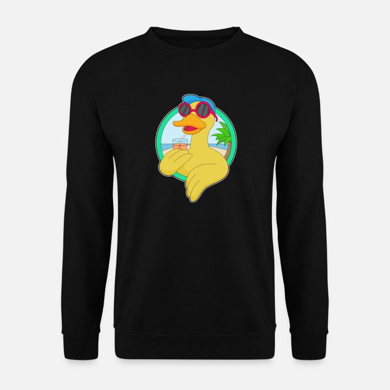 Duck Beach Drink Summer - Unisex Sweatshirt - black