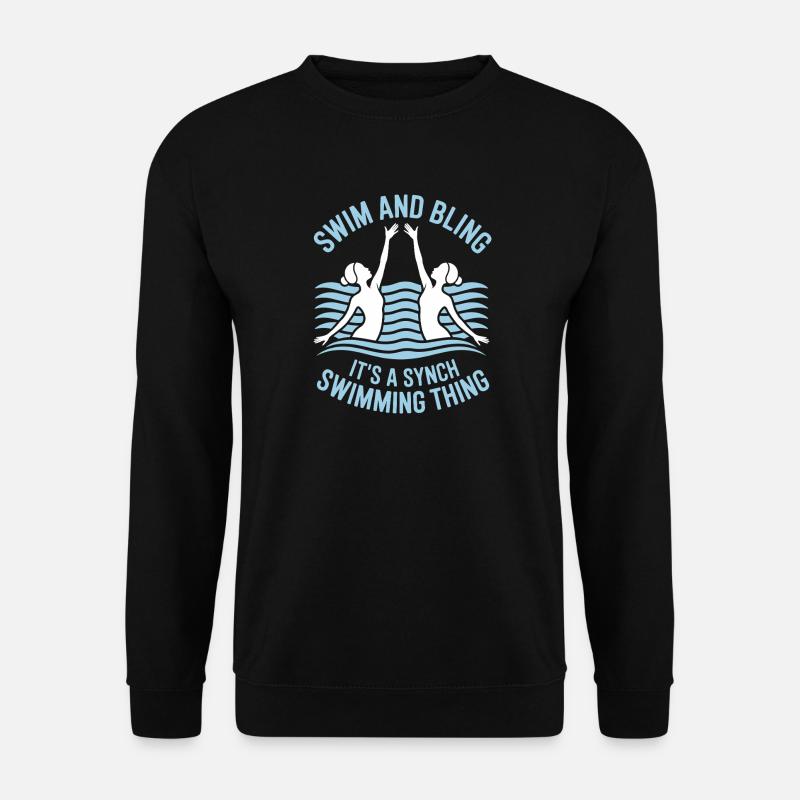 Synchronschwimmen Kunstschwimmen Wassersport - Unisex Pullover - Schwarz
