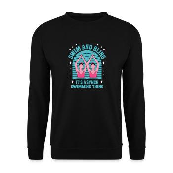 Natation synchronisée Natation artistique Sports nautiques - Sweat-shirt Unisexe - noir - Devant - Alina (178cm) & Michal (187cm)