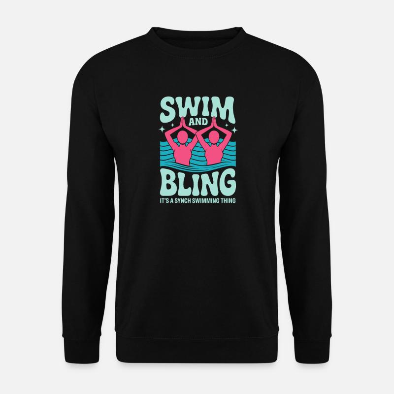 Synchronschwimmen Kunstschwimmen Wassersport - Unisex Pullover - Schwarz