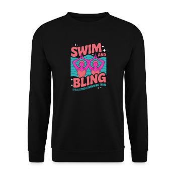 Natation synchronisée Natation artistique Sports nautiques - Sweat-shirt Unisexe - noir - Devant - Alina (178cm) & Michal (187cm)
