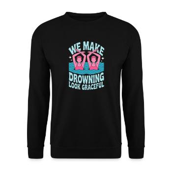 Natation synchronisée Natation artistique Sports nautiques - Sweat-shirt Unisexe - noir - Devant - Alina (178cm) & Michal (187cm)