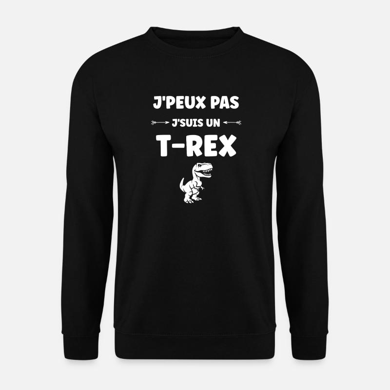 T-Rex Humorous and Casual - Unisex Sweatshirt - black