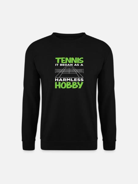 Tennis Player Harmless Hobby Fun - Unisex Sweatshirt - black