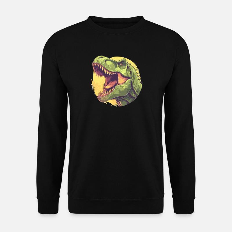 Dino Saurier Dinosaurier - Unisex Pullover - Schwarz