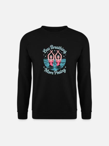 Synchronschwimmen Kunstschwimmen Wassersport - Unisex Pullover - Schwarz