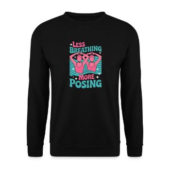 Synchronschwimmen Kunstschwimmen Wassersport - Unisex Pullover - Schwarz - Vorne - Alina (178cm) & Michal (187cm)