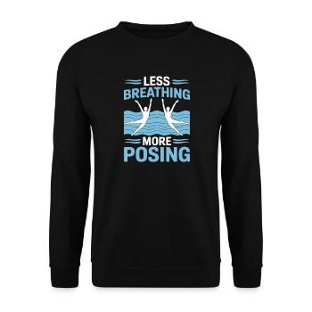 Natation synchronisée Natation artistique Sports nautiques - Sweat-shirt Unisexe - noir - Devant - Alina (178cm) & Michal (187cm)